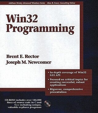 The cover of Win32 Programming by Brent E. Rector and Joseph M. Newcomer, an Addison-Wesley Advanced Windows Series book with a CD-ROM